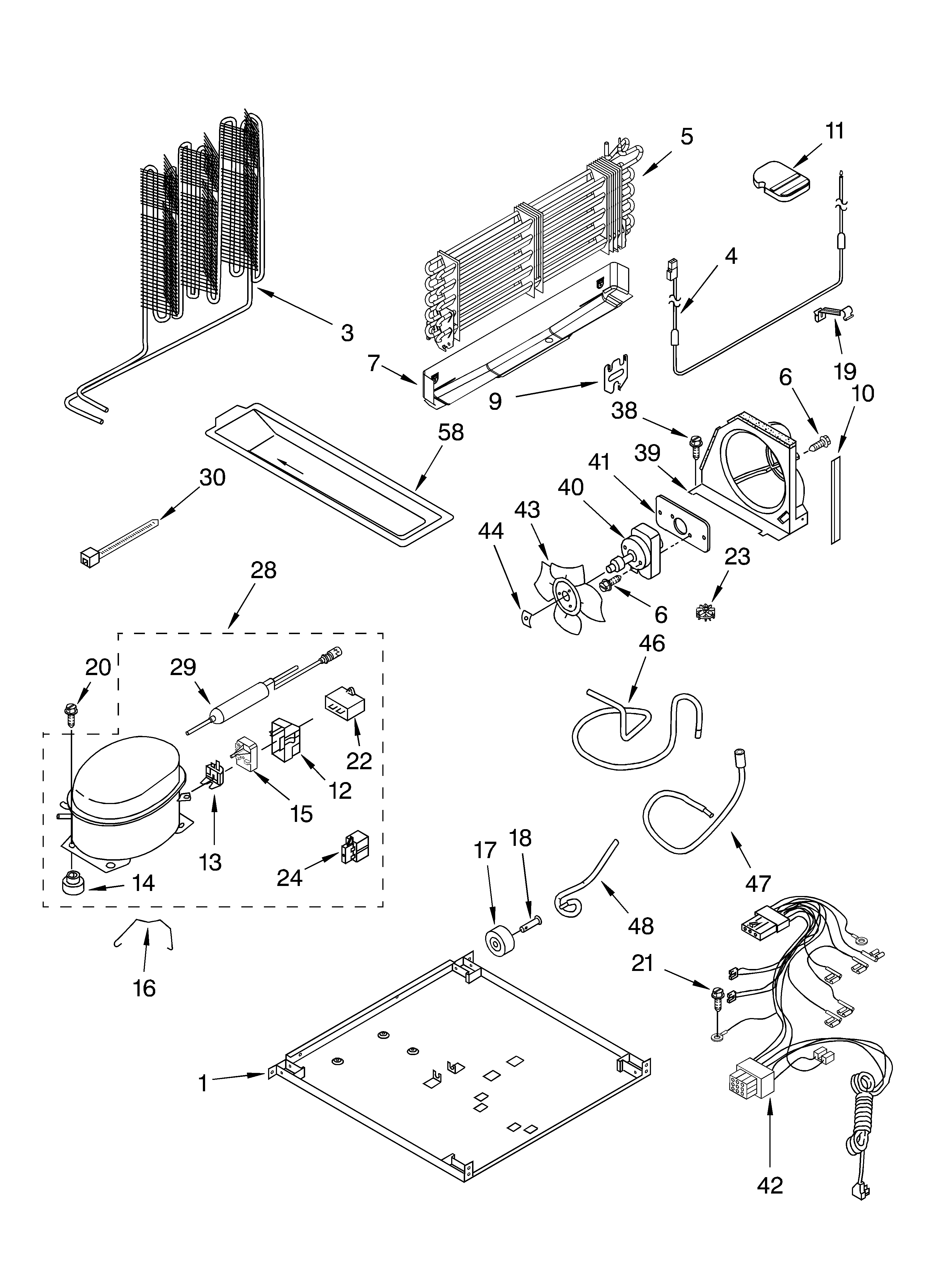 Whirlpool ET9AHTXLT02 unit parts diagram