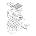 Whirlpool ET9FHTXMQ00 shelf parts diagram
