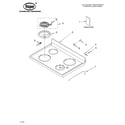 Roper FEP330KN1 cooktop parts diagram