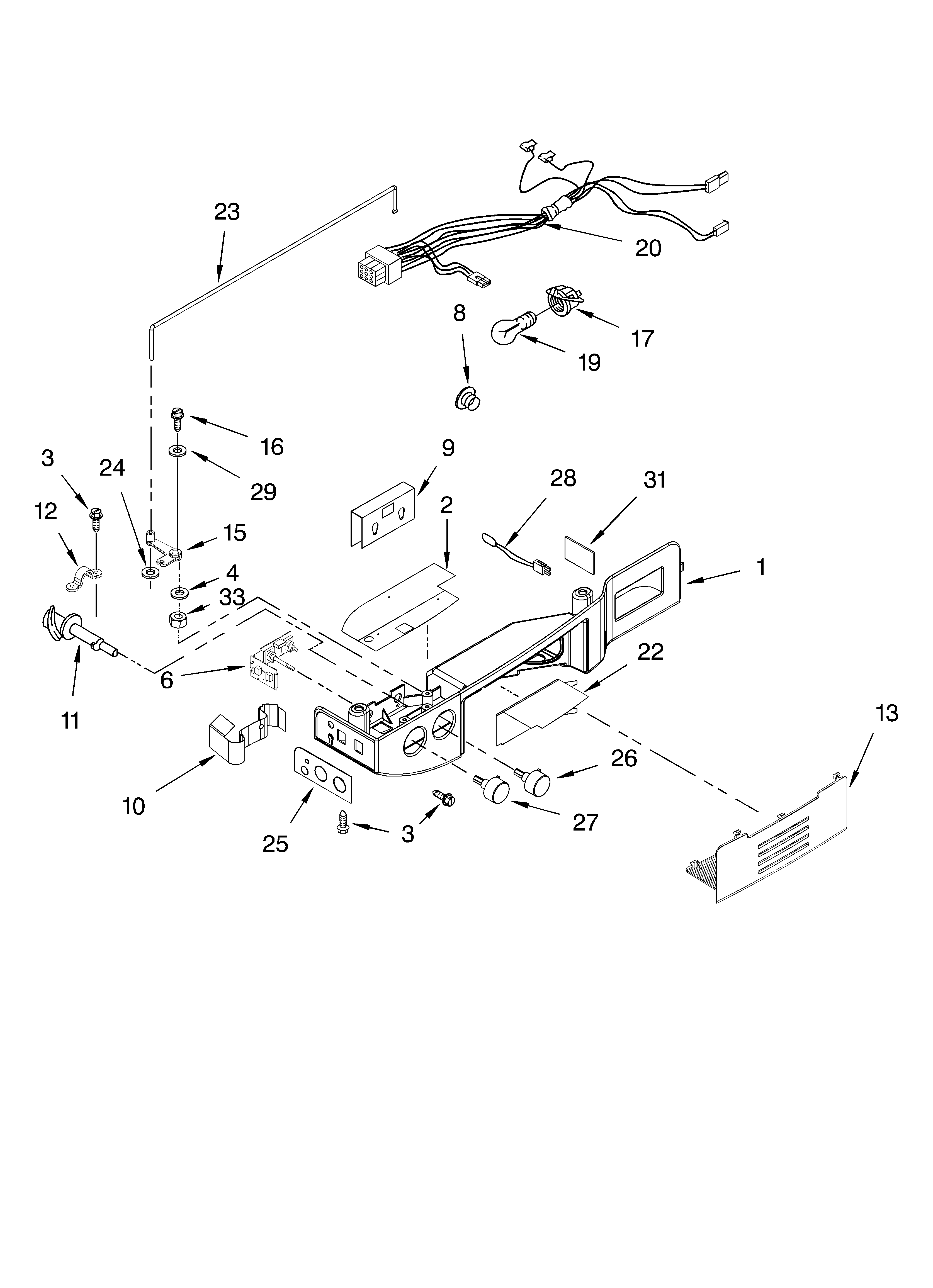 Whirlpool GD2NHAXMB00 control parts diagram