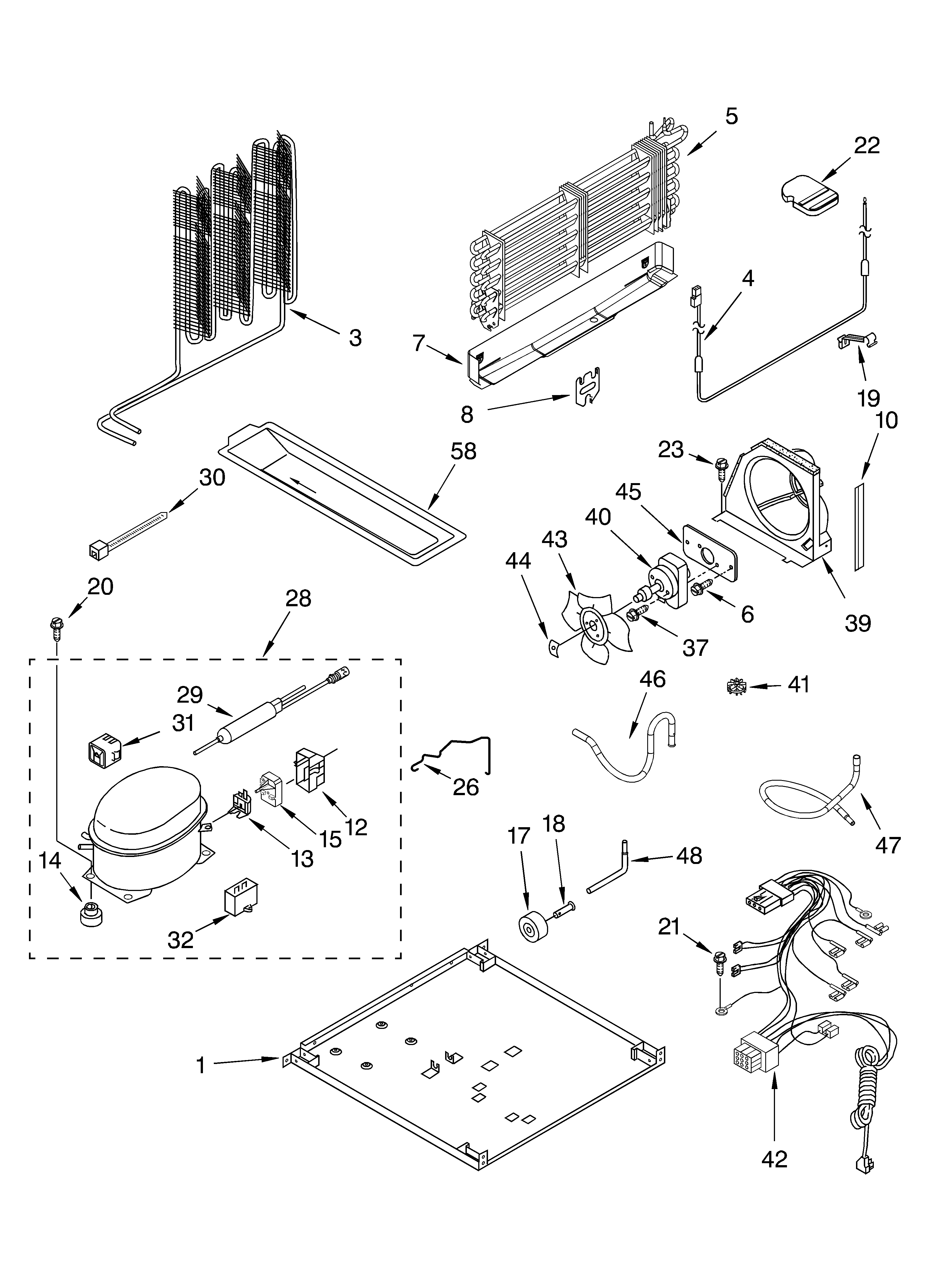 Whirlpool GR2SHKXMQ00 unit parts diagram