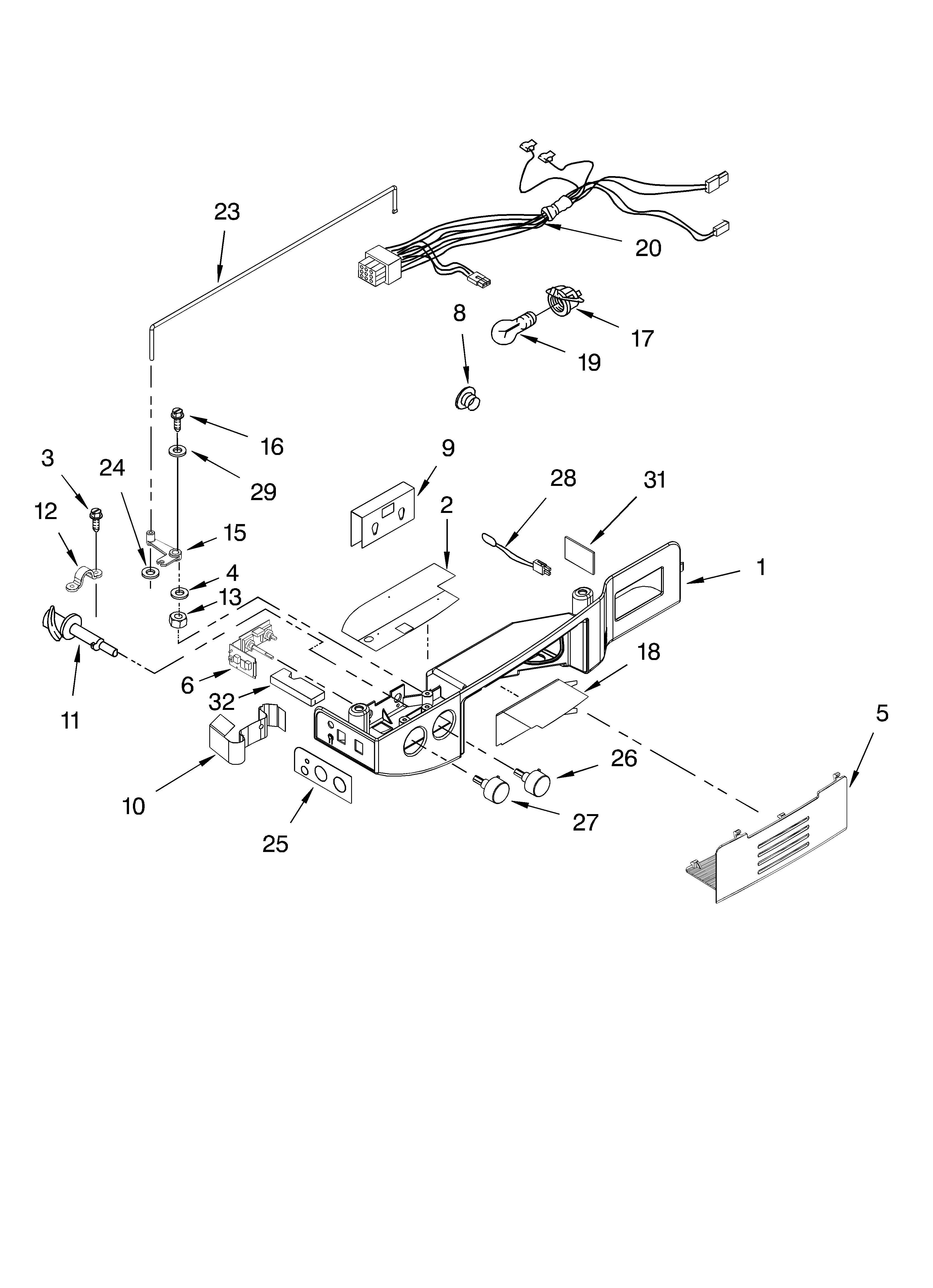 Whirlpool GS2SHEXMS00 control parts diagram