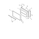 Whirlpool GT1SHTXMB00 freezer door parts diagram