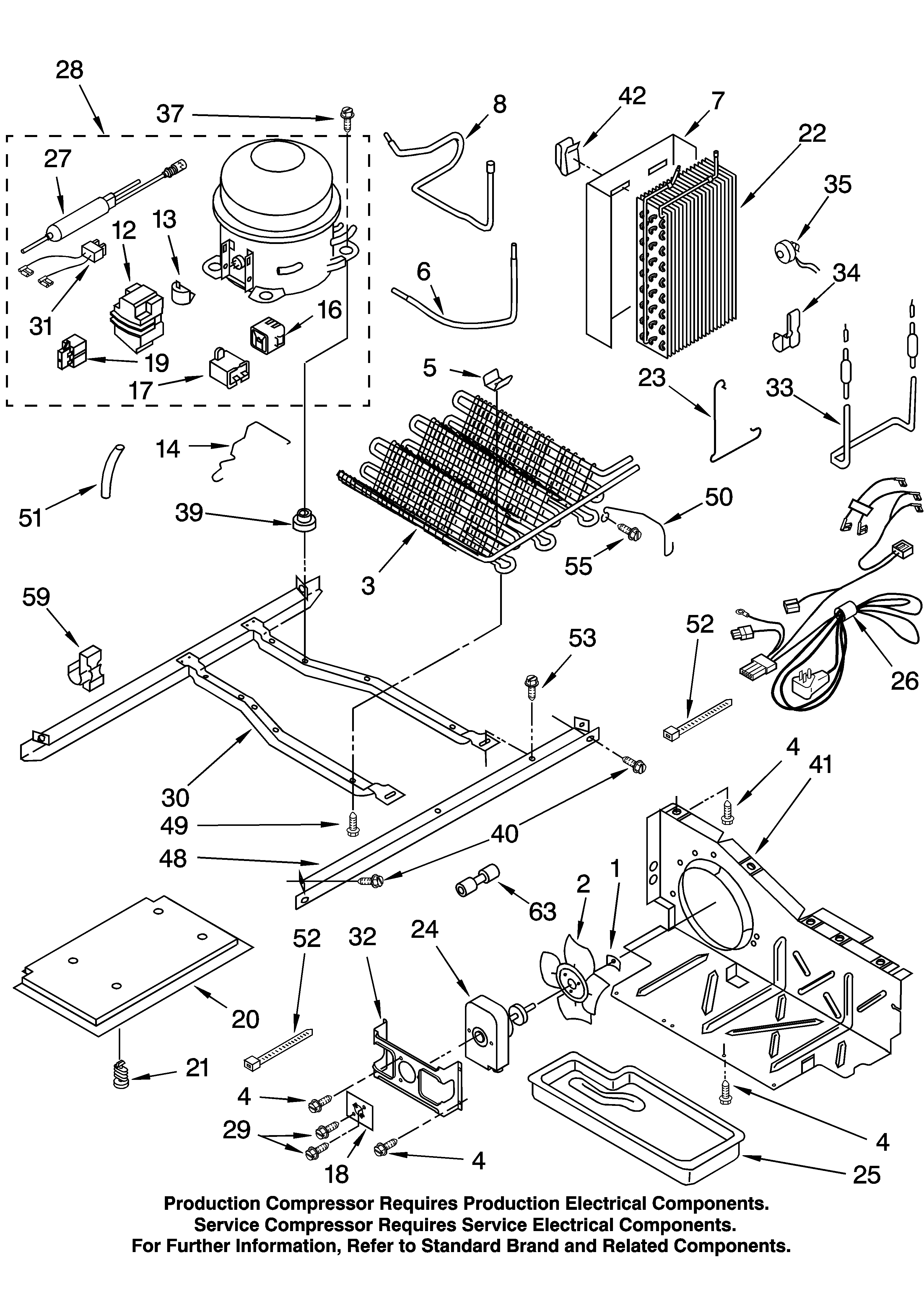 KitchenAid KSRA25ILBL13 unit parts diagram