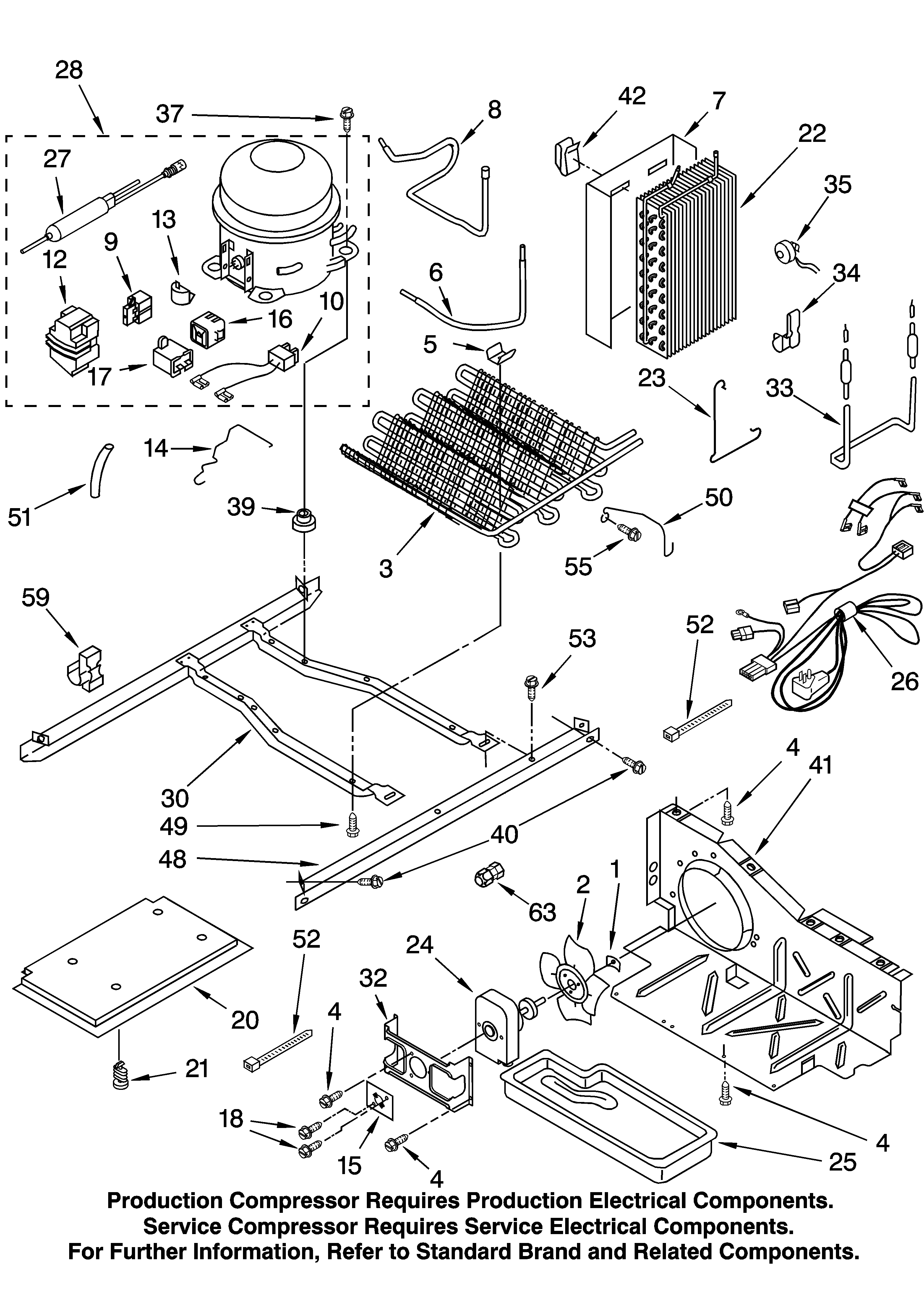 KitchenAid KSRB25FKSS14 unit parts diagram