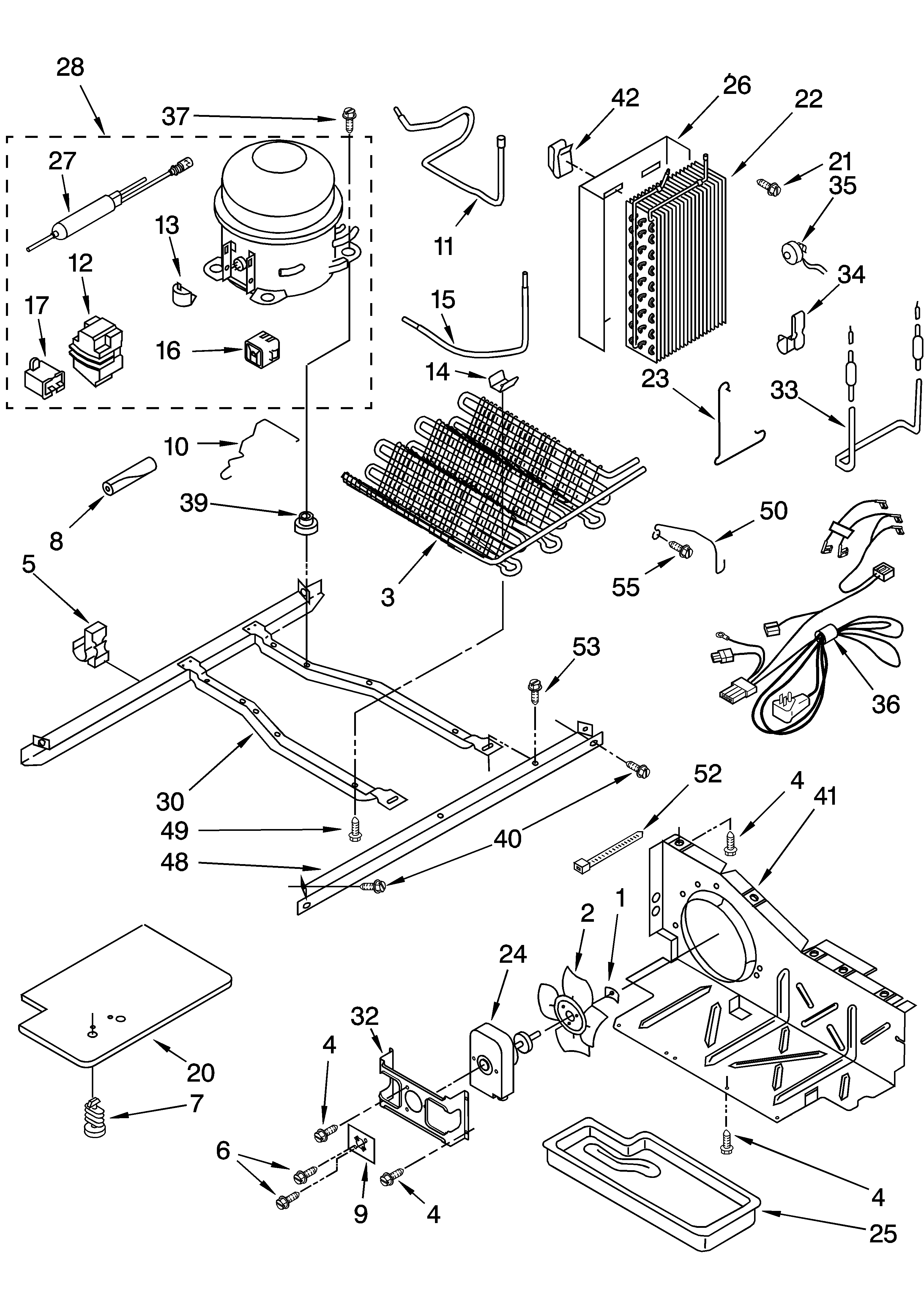 KitchenAid KSRD22FKBT14 unit parts diagram