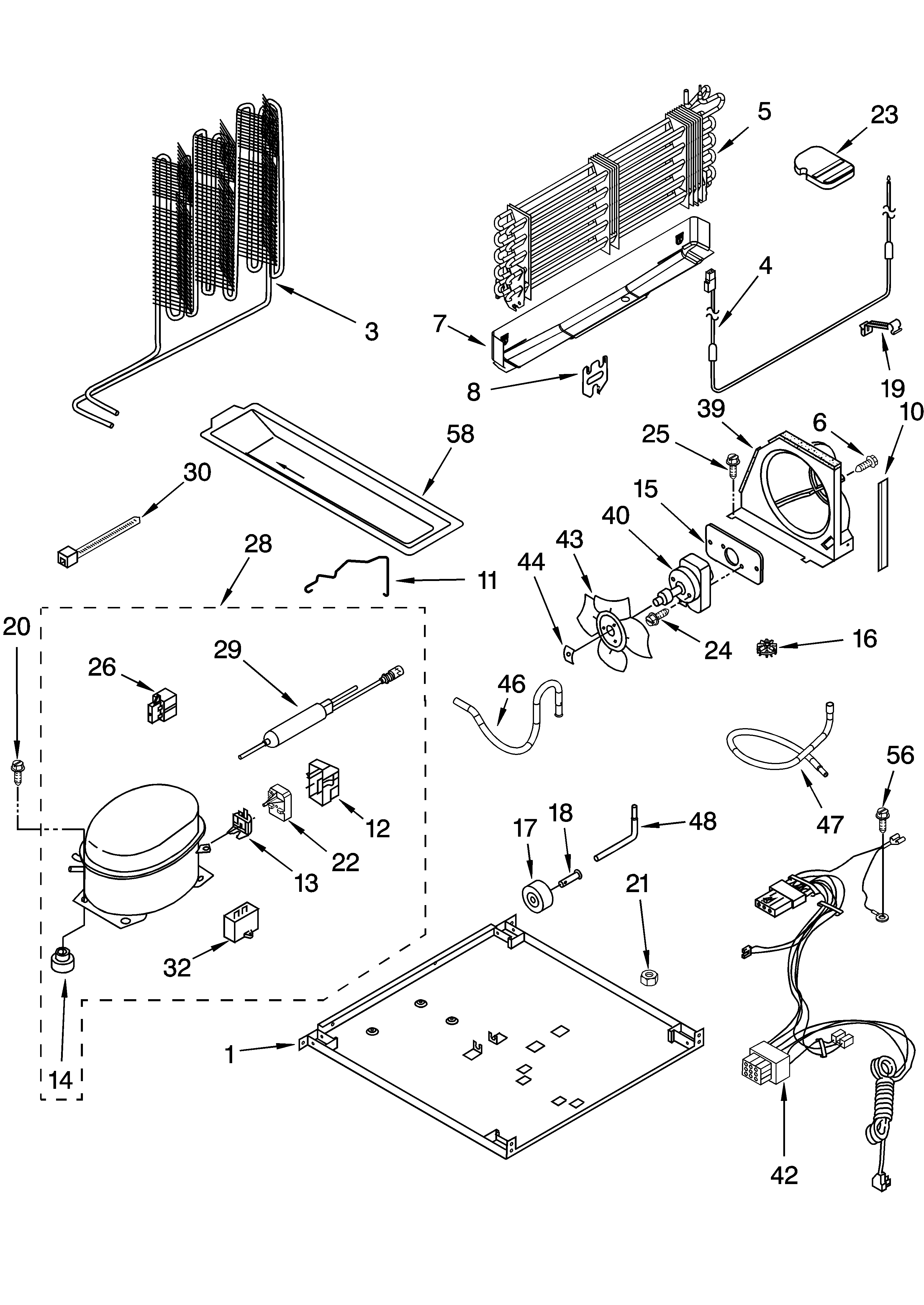 KitchenAid KTRC19MMBL00 unit parts diagram
