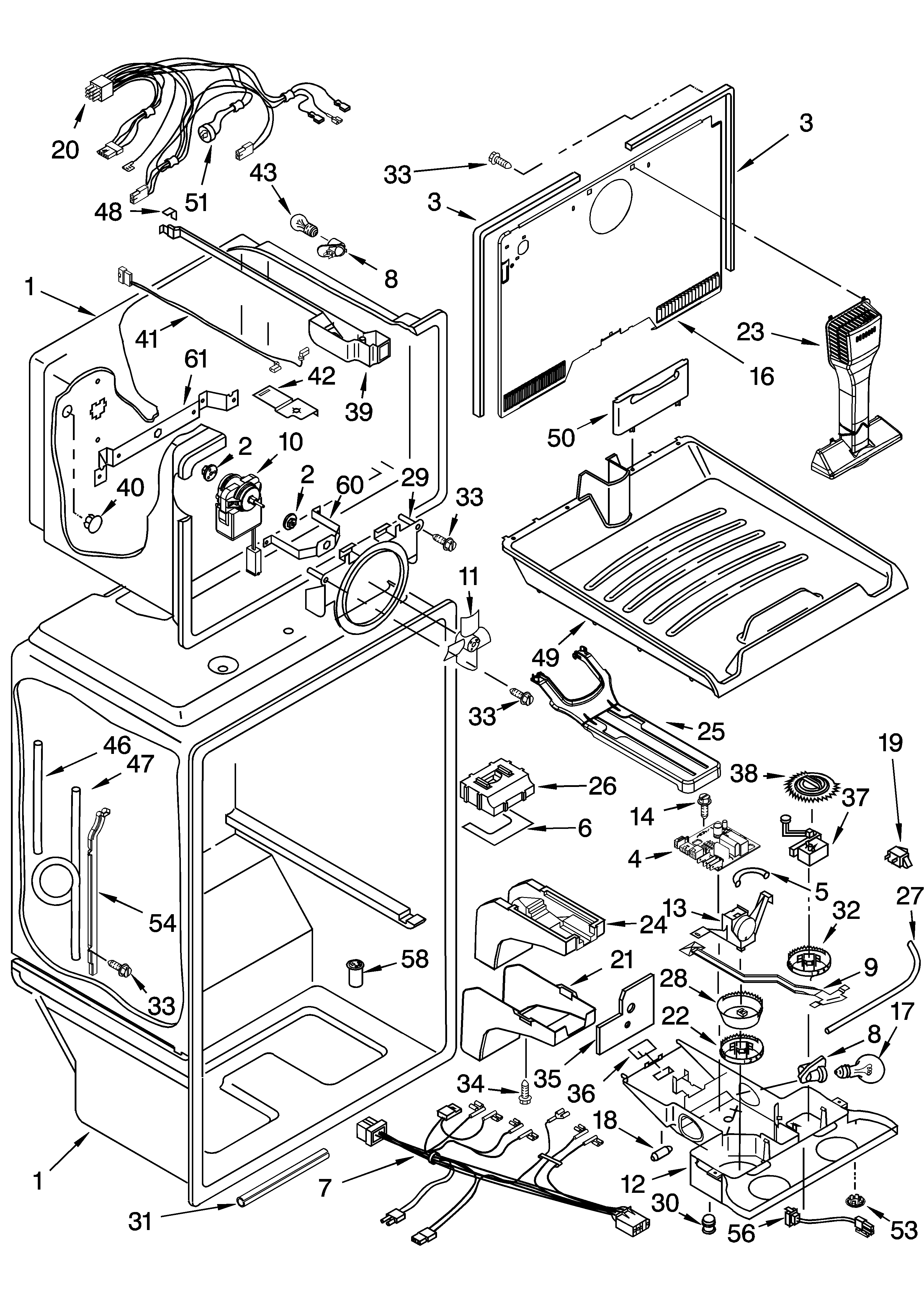 KitchenAid KTRC22EMBT00 liner parts diagram
