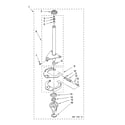 Whirlpool LSQ9010LQ2 brake and drive tube parts diagram