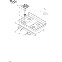 Whirlpool SF367LEMB0 cooktop parts diagram