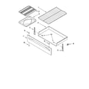 Whirlpool SF367LEMB0 drawer & broiler parts diagram