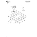Whirlpool SF369LEMQ0 cooktop parts diagram