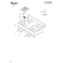 Whirlpool SF379LEMS0 cooktop parts diagram