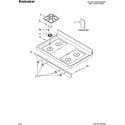 Estate TGS325MQ0 cooktop parts diagram