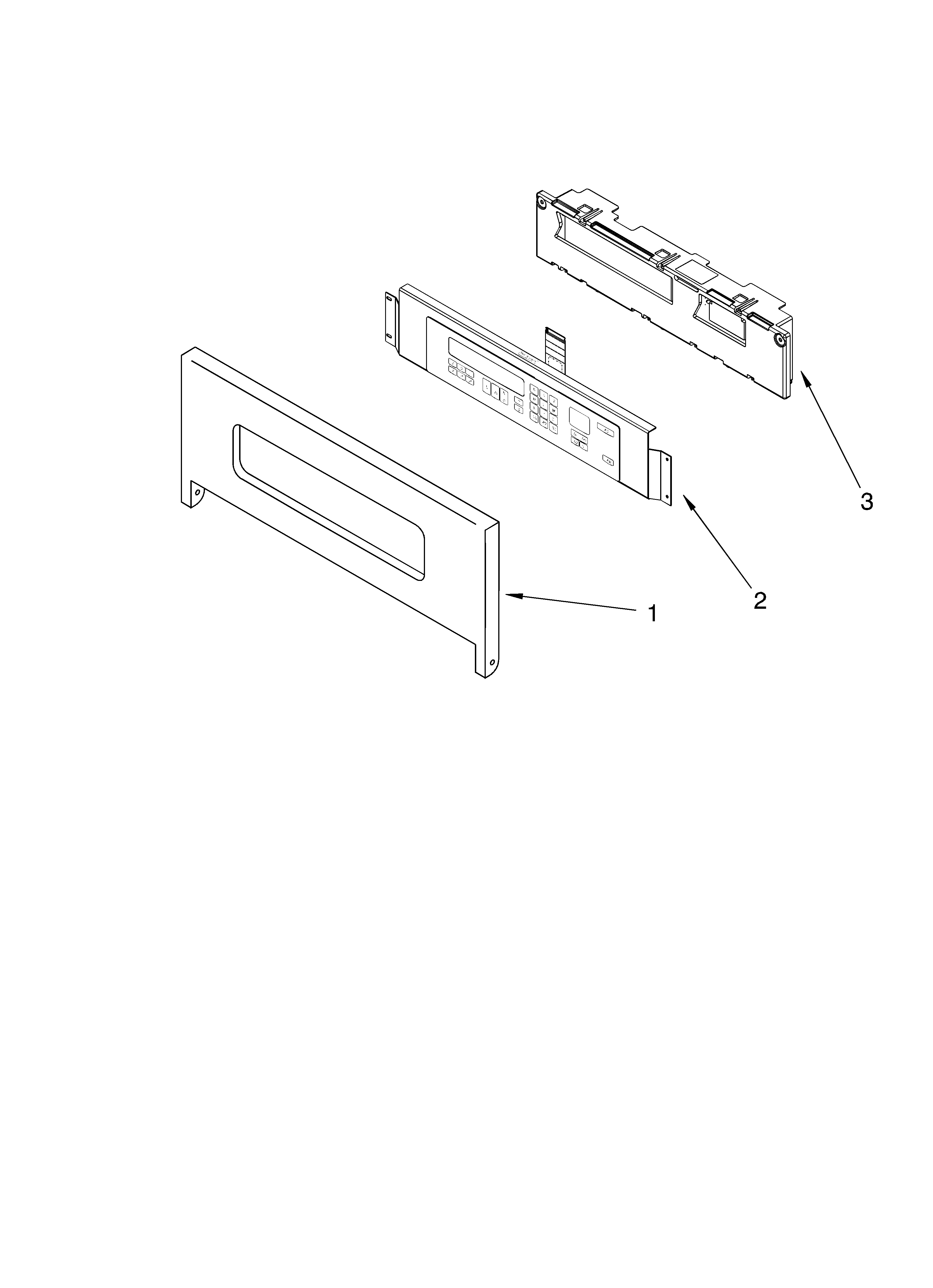 KitchenAid KEBC141KWH03 control panel parts diagram
