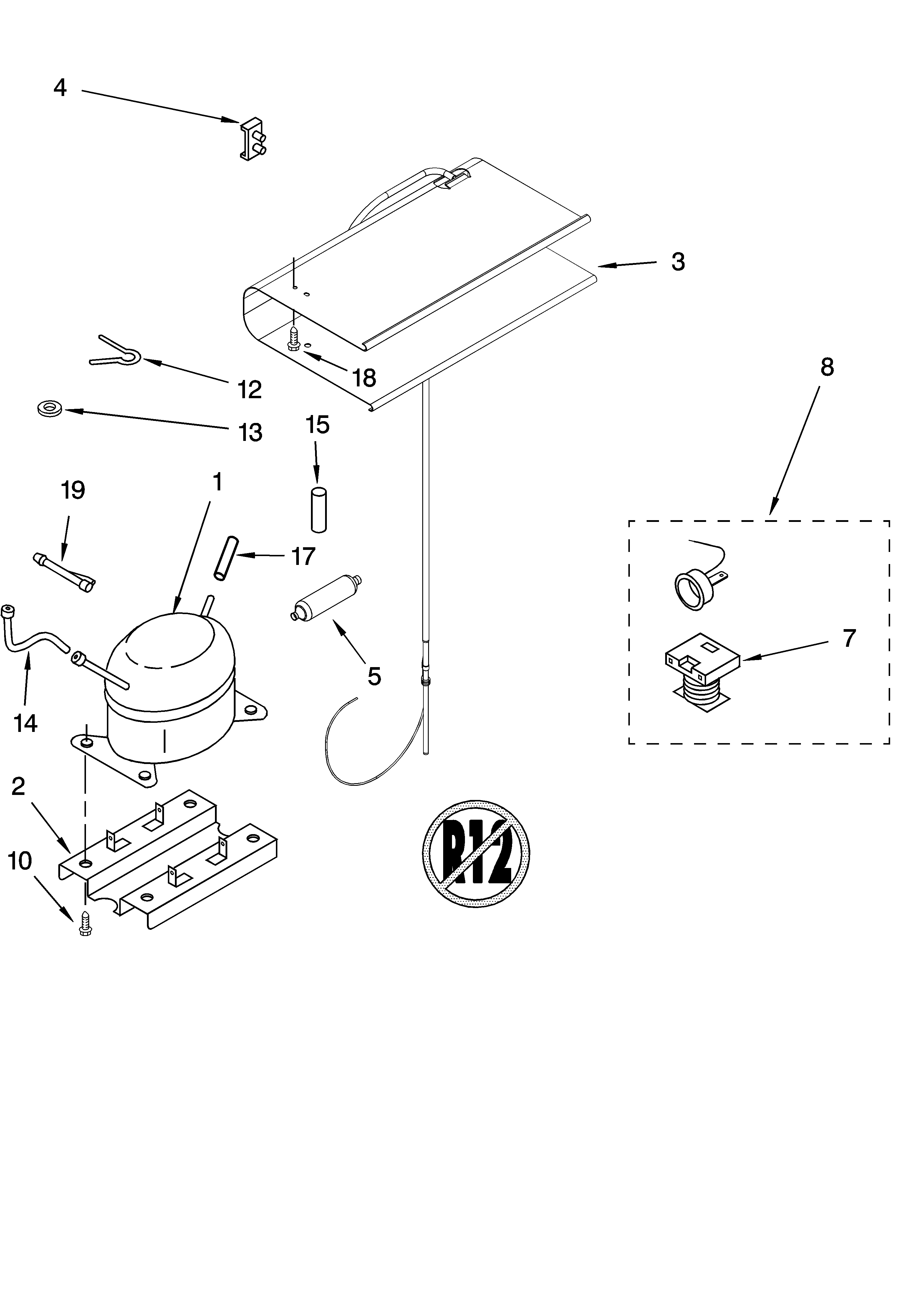 Whirlpool EL02CCXMQ00 unit parts diagram