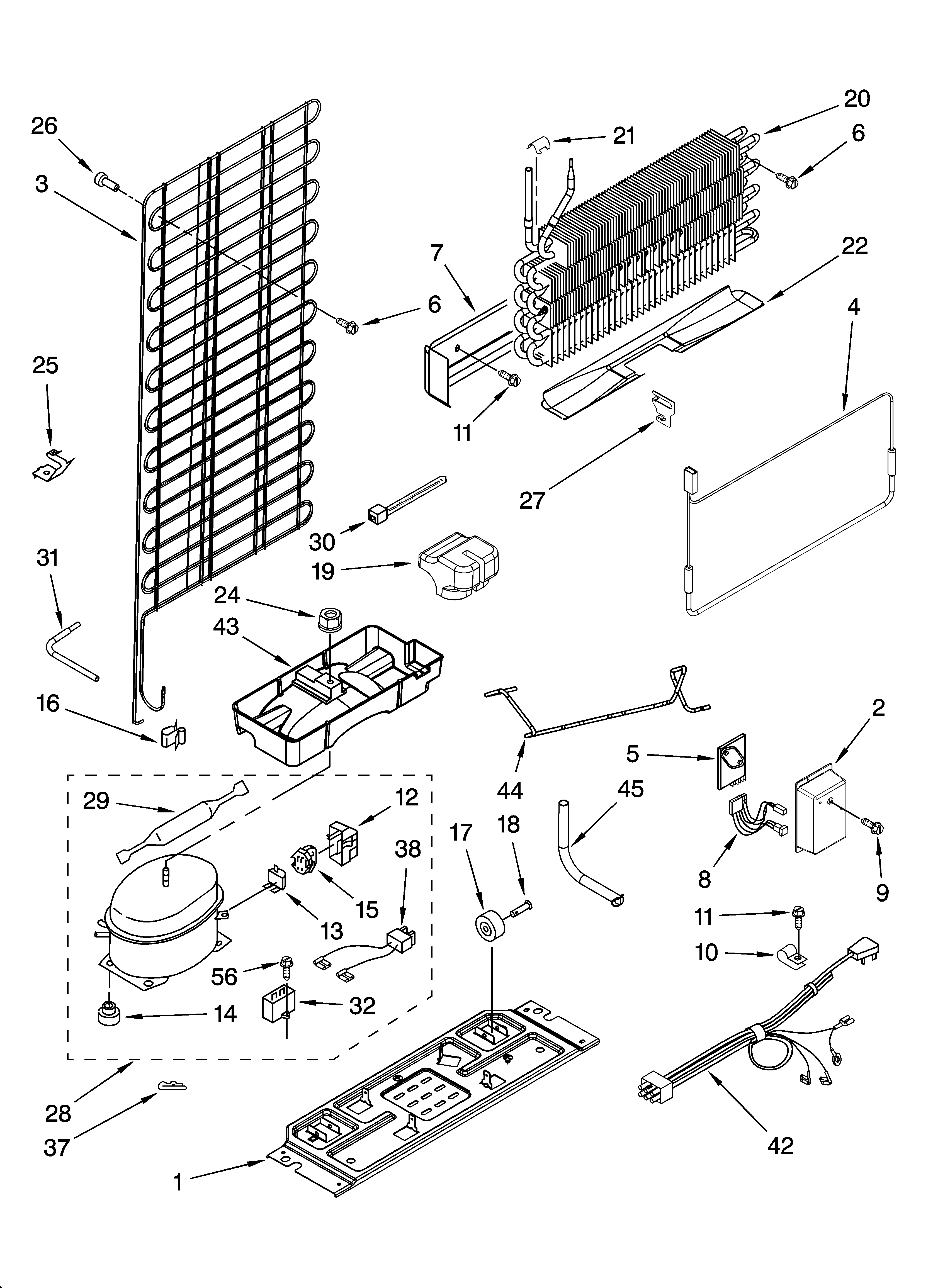 Whirlpool ET0WSRXMQ01 unit parts diagram