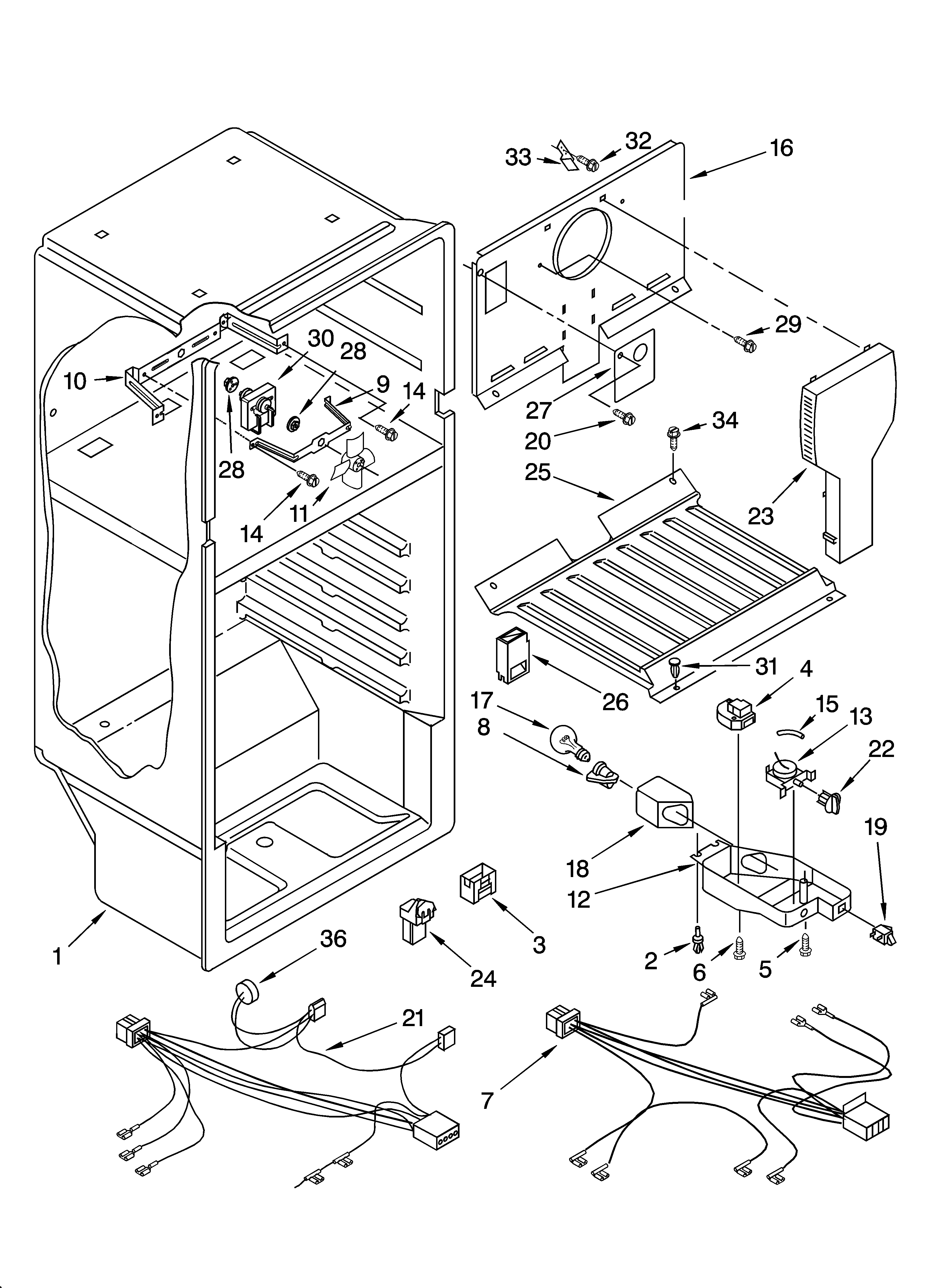 Whirlpool ET4WSMYKQ03 liner parts diagram