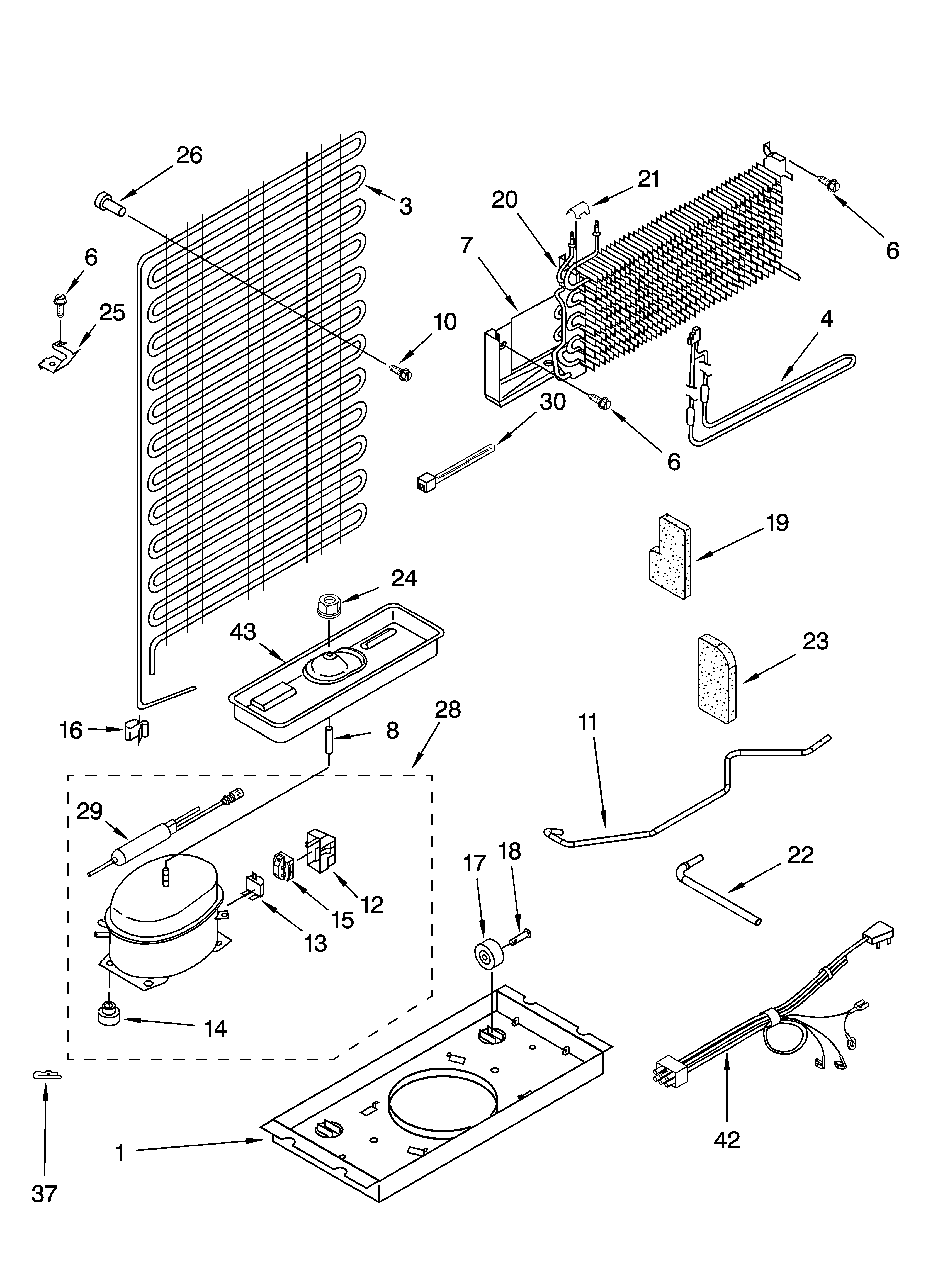 Whirlpool ET4WSMYKQ03 unit parts diagram