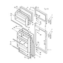 Whirlpool ET6CSKXKT01 door parts diagram