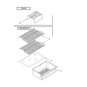 Whirlpool ET6CSKXKT01 shelf parts, optional parts diagram