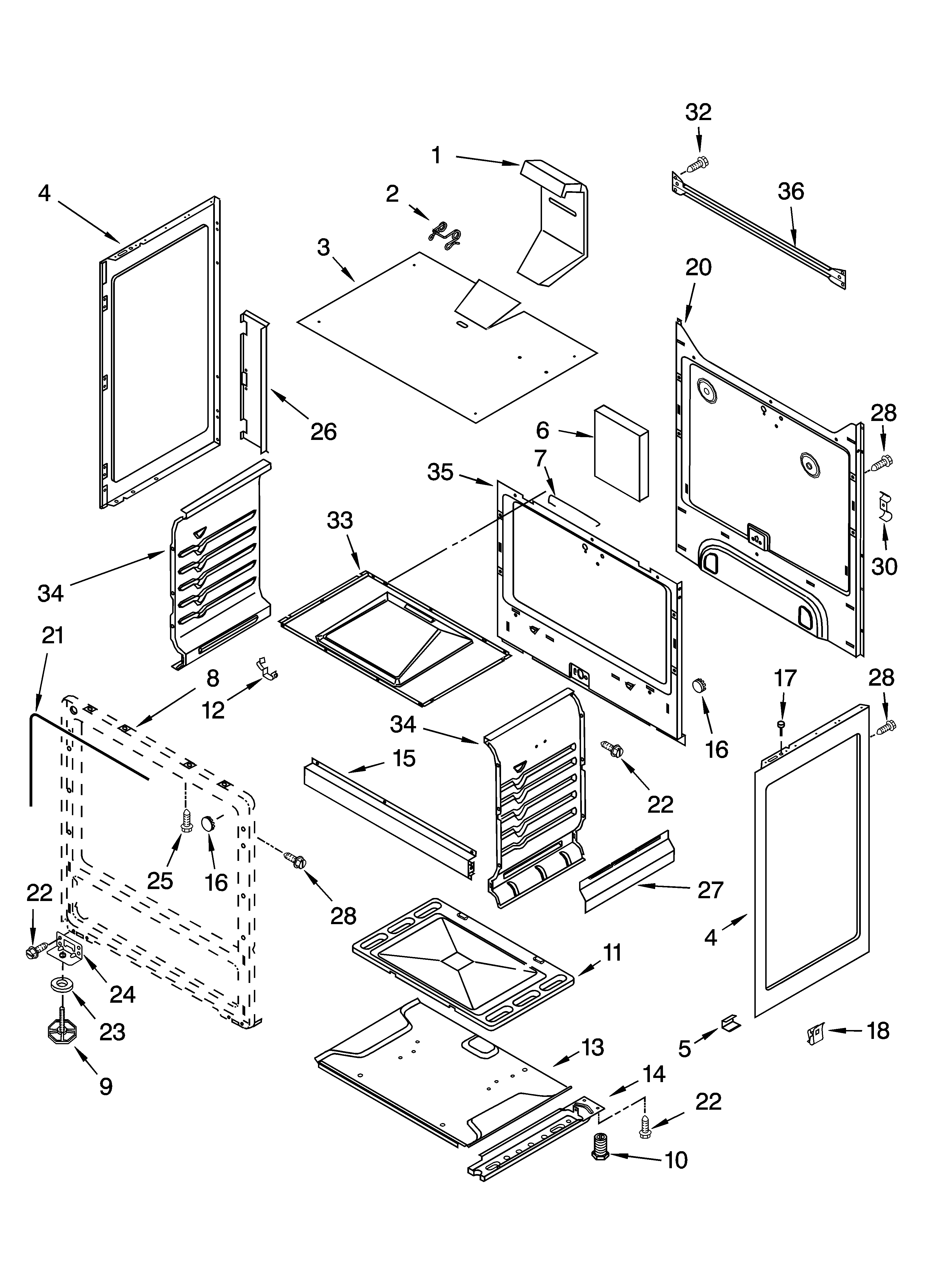 Roper FGP300KN2 chassis parts diagram