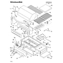 KitchenAid KFGR382LSS0 grille parts diagram