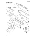 KitchenAid KGCV465MMT02 cooktop, burner and grate parts diagram