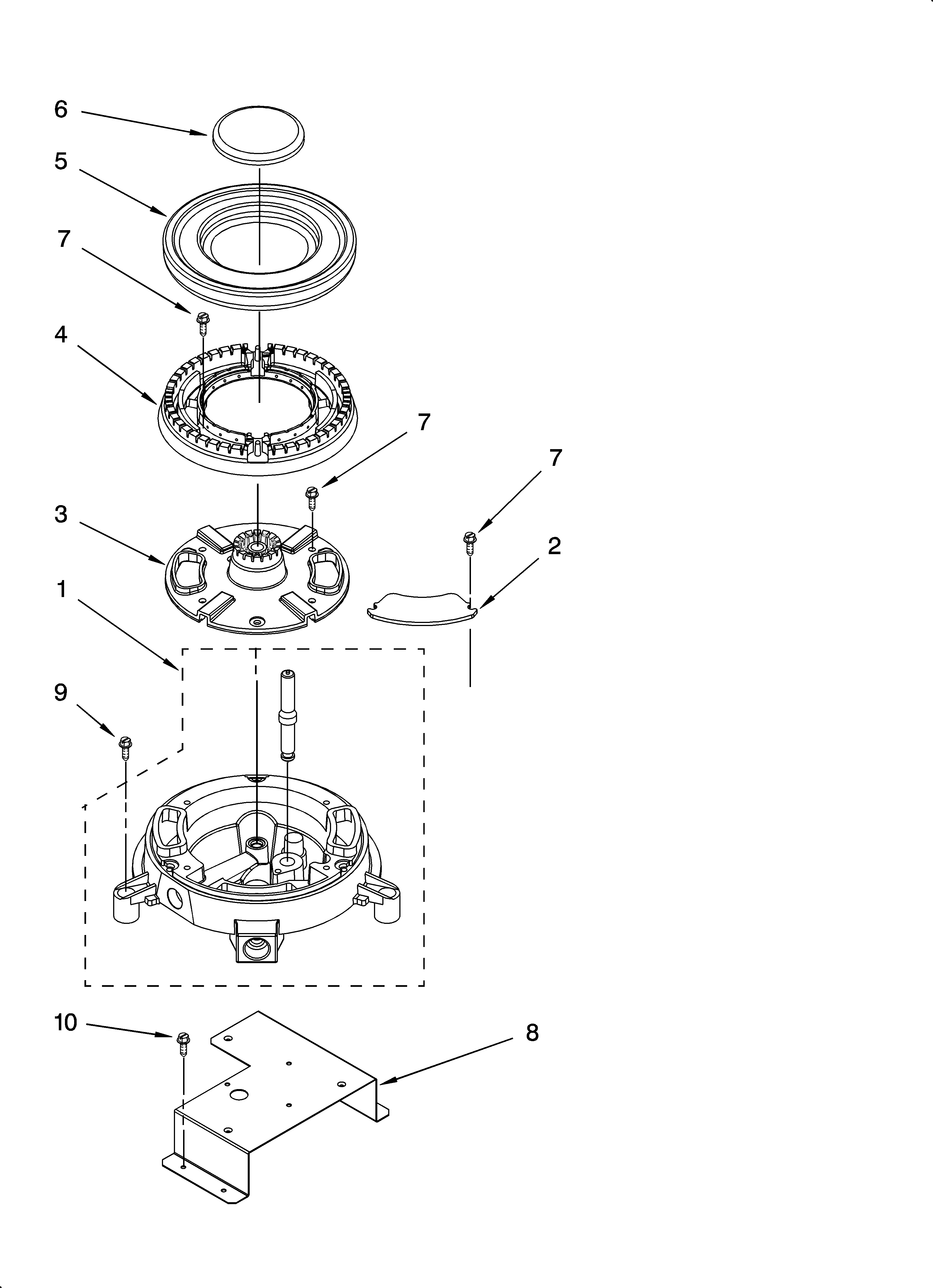 KitchenAid KGCV465MSS02 triple crown burner diagram