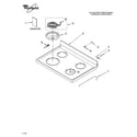 Whirlpool RF302BXKQ0 cooktop parts diagram