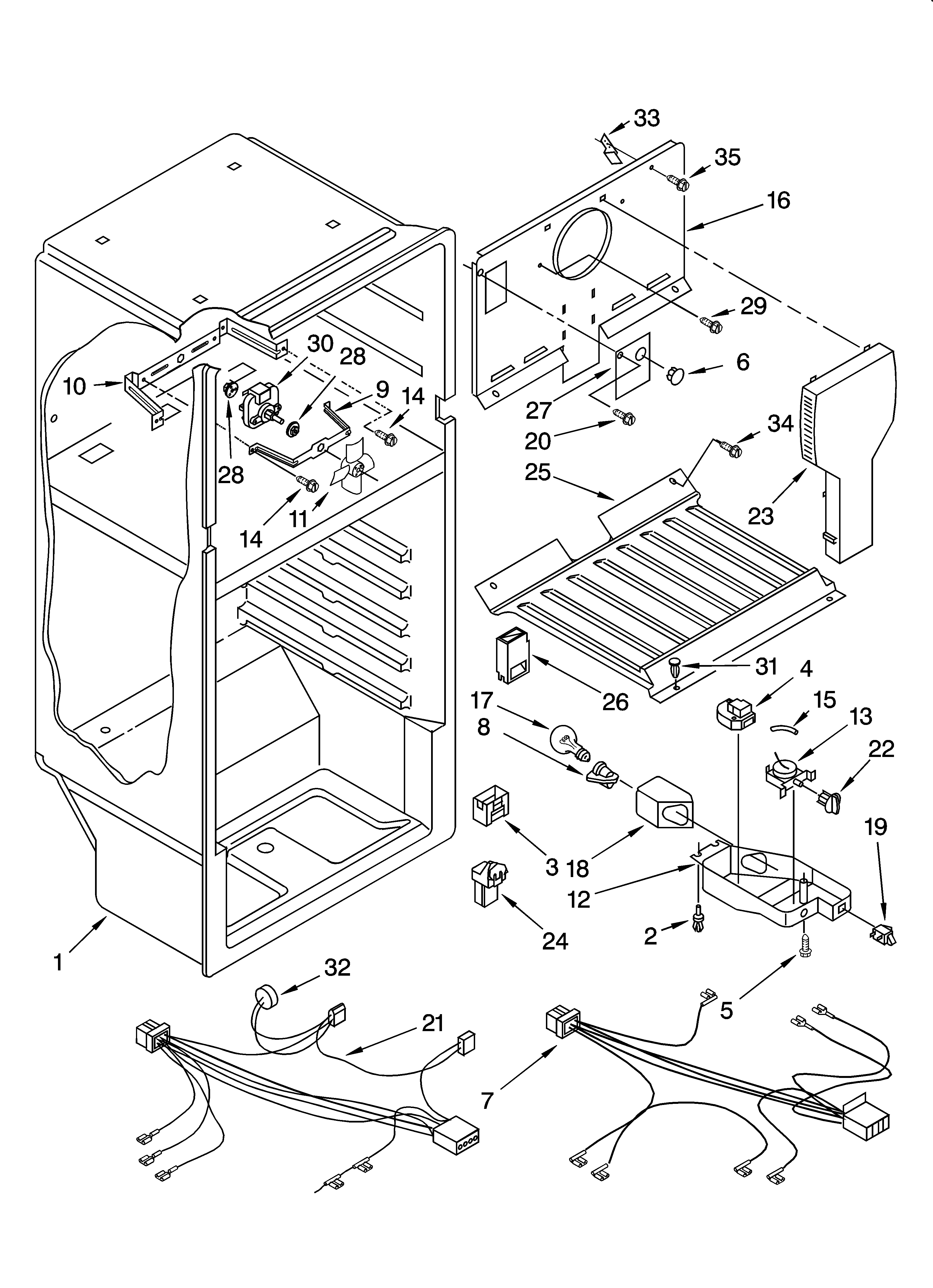Estate TT16TKXKQ01 liner parts diagram
