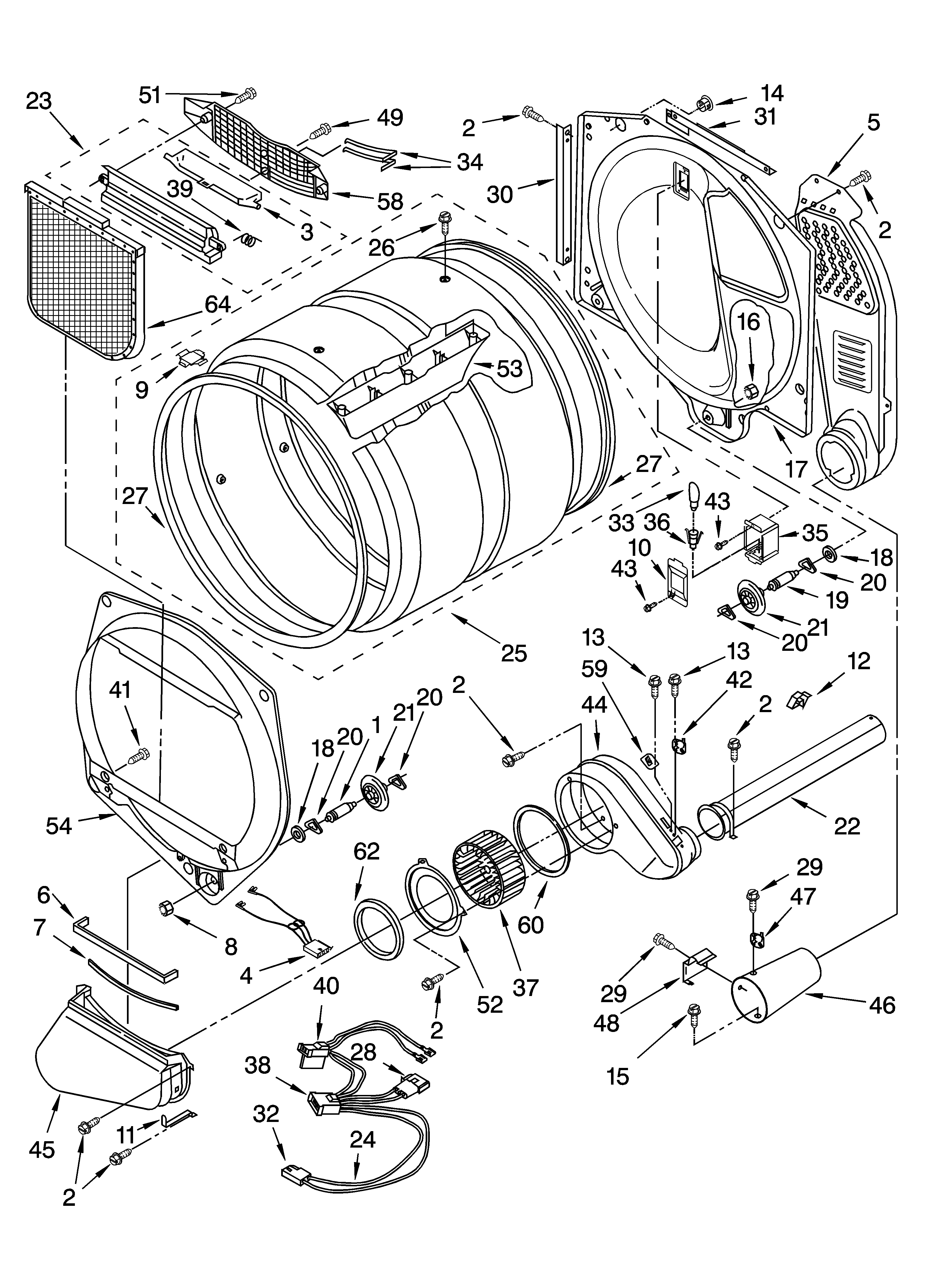 KitchenAid KGHS01PMT0 bulkhead parts diagram