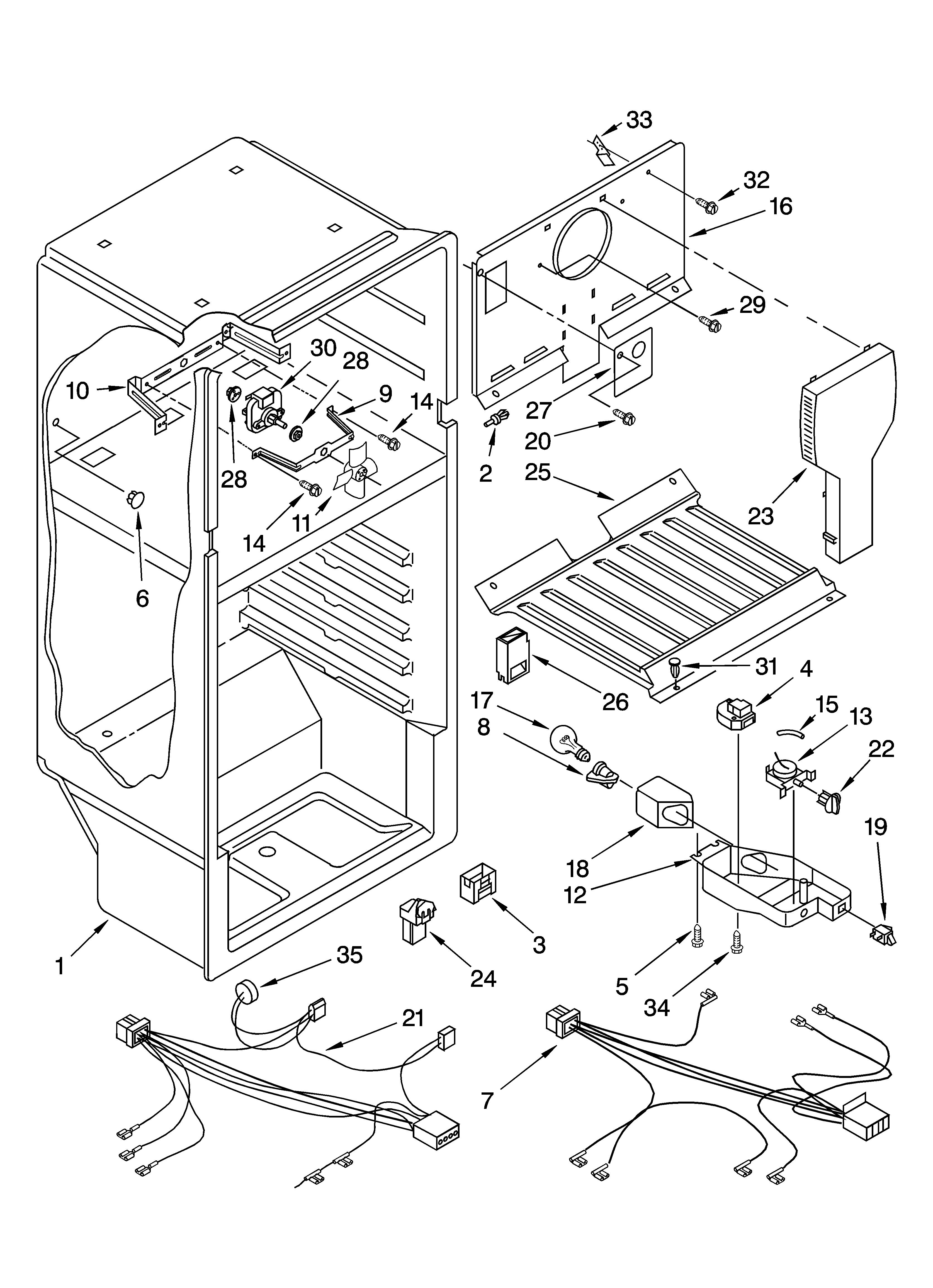 Kirkland ST14CKXKQ03 liner parts diagram
