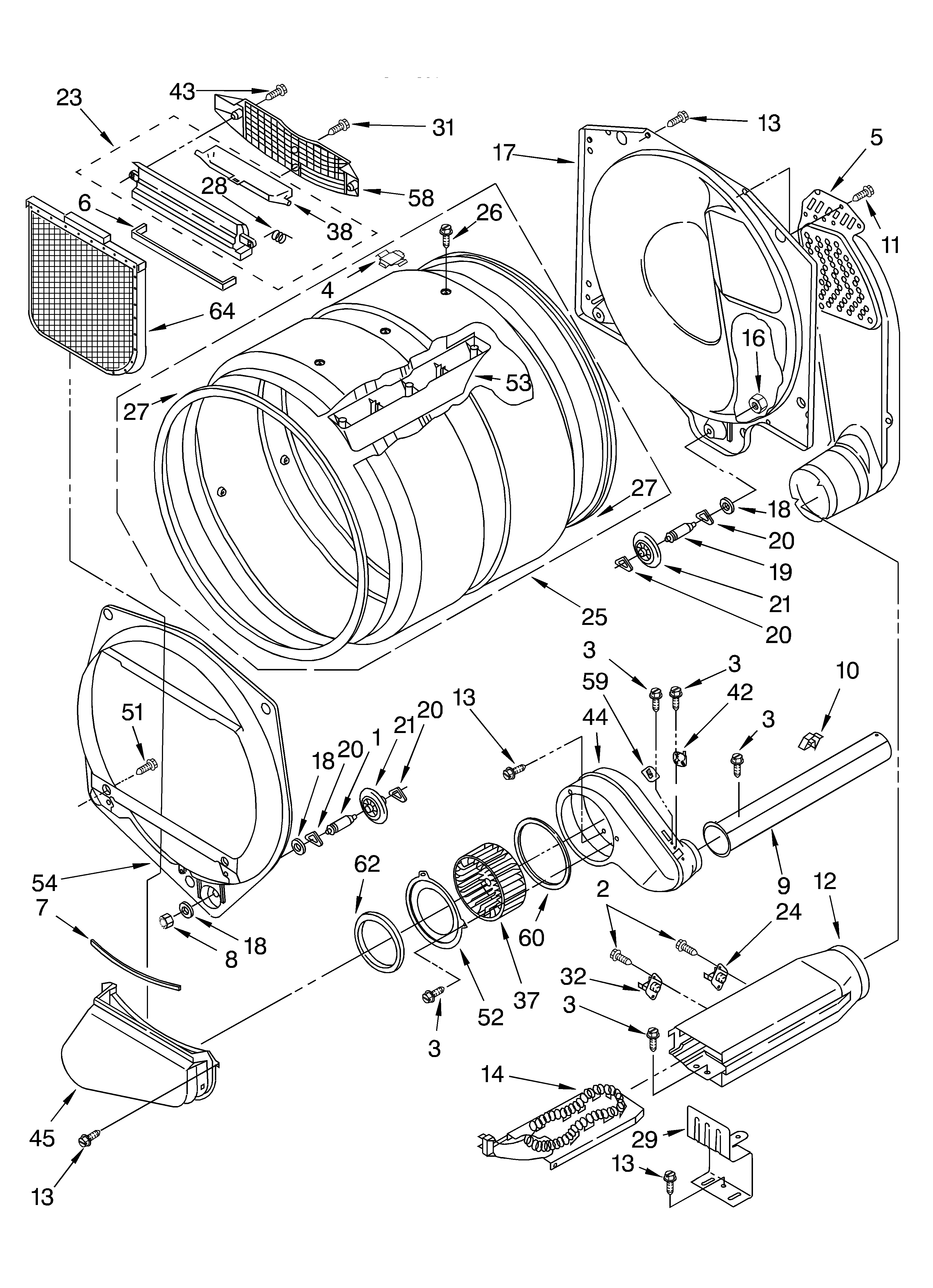 Whirlpool CEM2750KQ2 optional parts (not included) bulkhead parts diagram