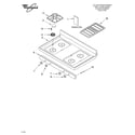 Whirlpool GS465LELS1 cooktop parts diagram