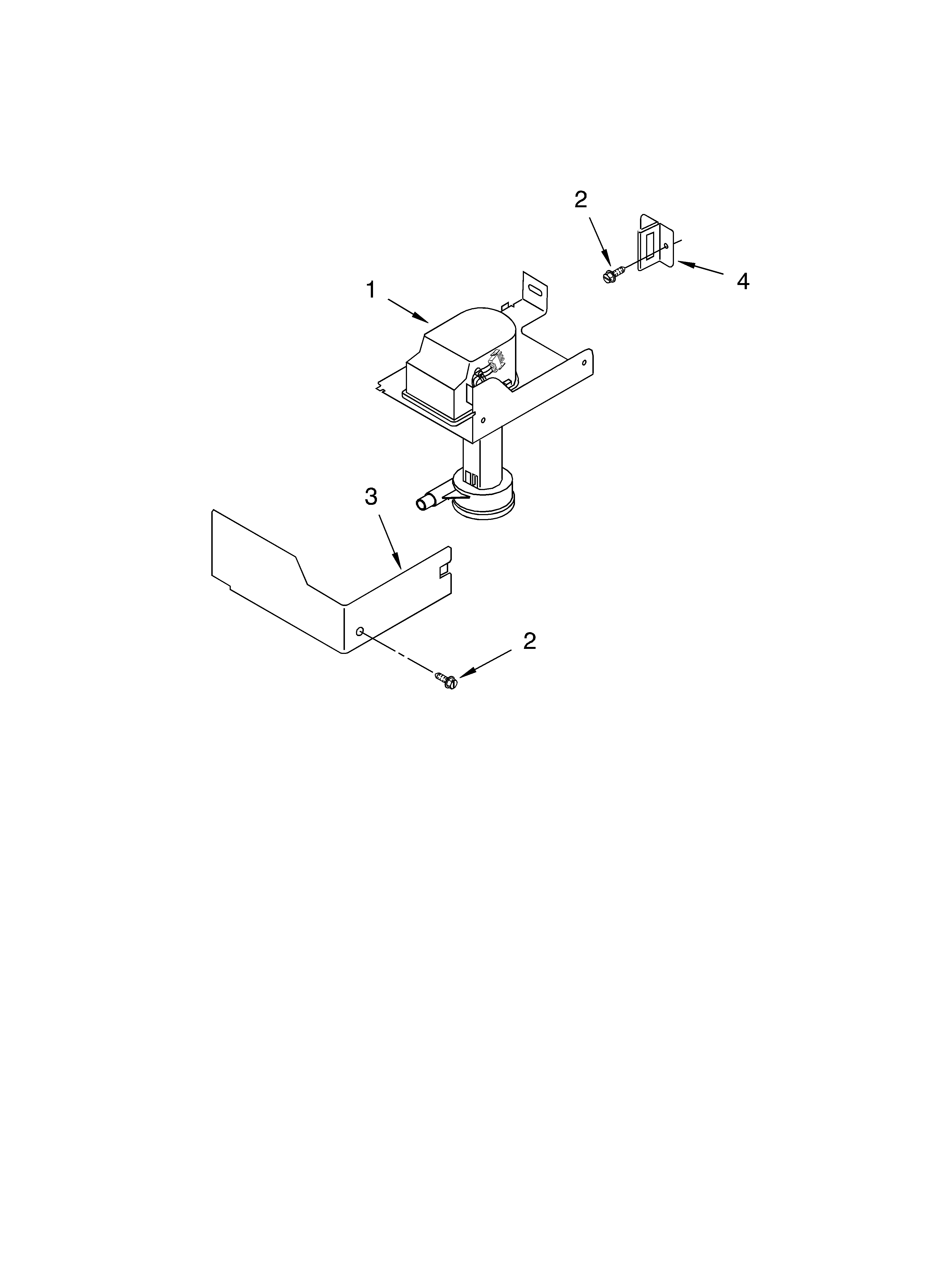 Whirlpool JEACS50SL4 pump parts diagram
