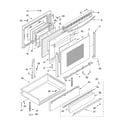 KitchenAid KGRC608LSS0 door and drawer parts diagram