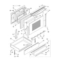 KitchenAid KGRC707LBT0 door and drawer parts diagram