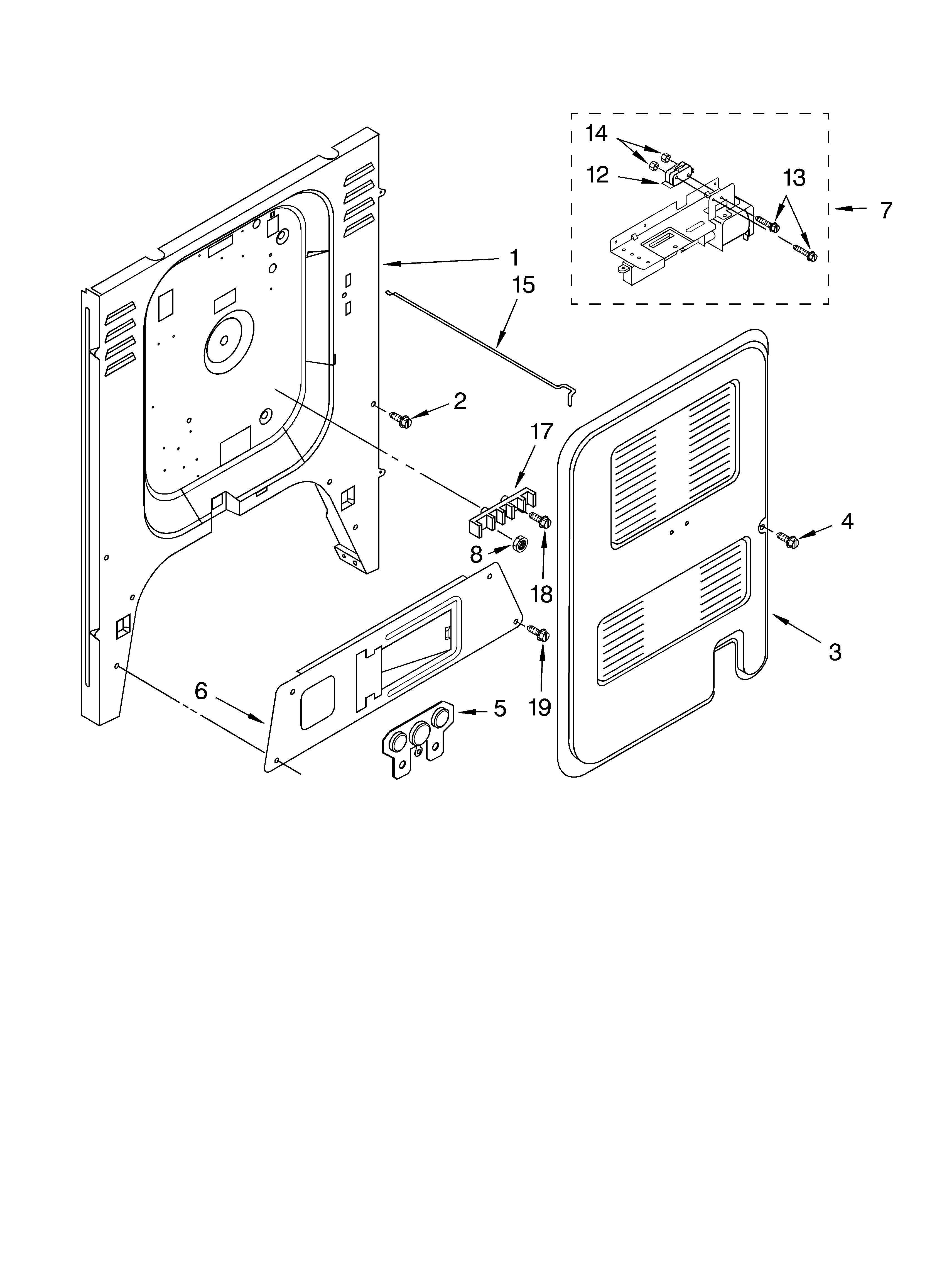 KitchenAid KGRC707LBL0 rear chassis parts, miscellaneous parts diagram