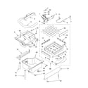 KitchenAid KUIS155HBL4 evaporator ice cutter grid and water parts diagram