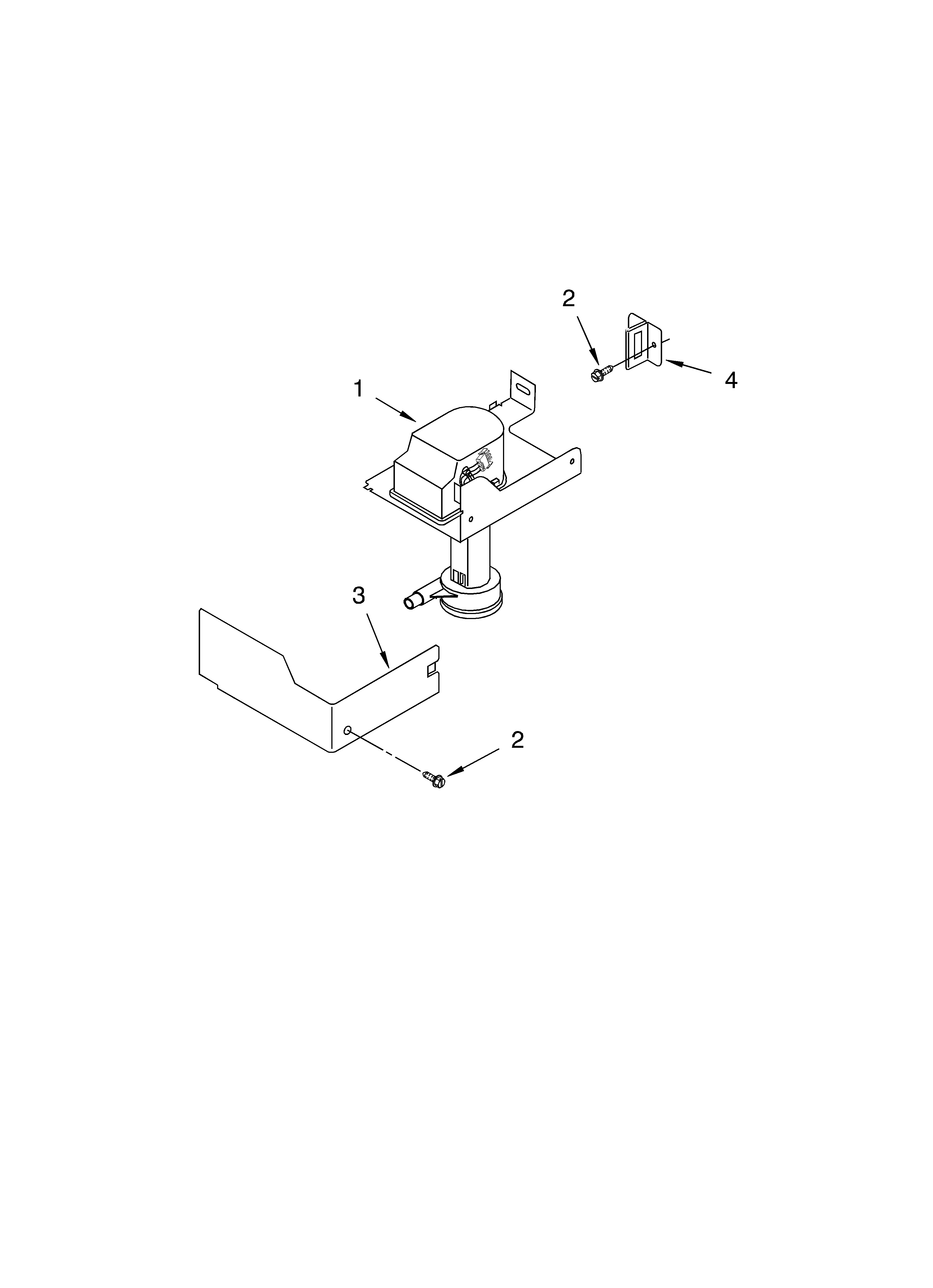 KitchenAid KUIS155HPW4 pump parts diagram
