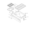 Whirlpool RF379LXKQ1 drawer & broiler parts diagram