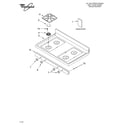 Whirlpool SF379LEKS2 cooktop parts diagram