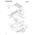 KitchenAid YKGSC308LS0 cooktop parts diagram