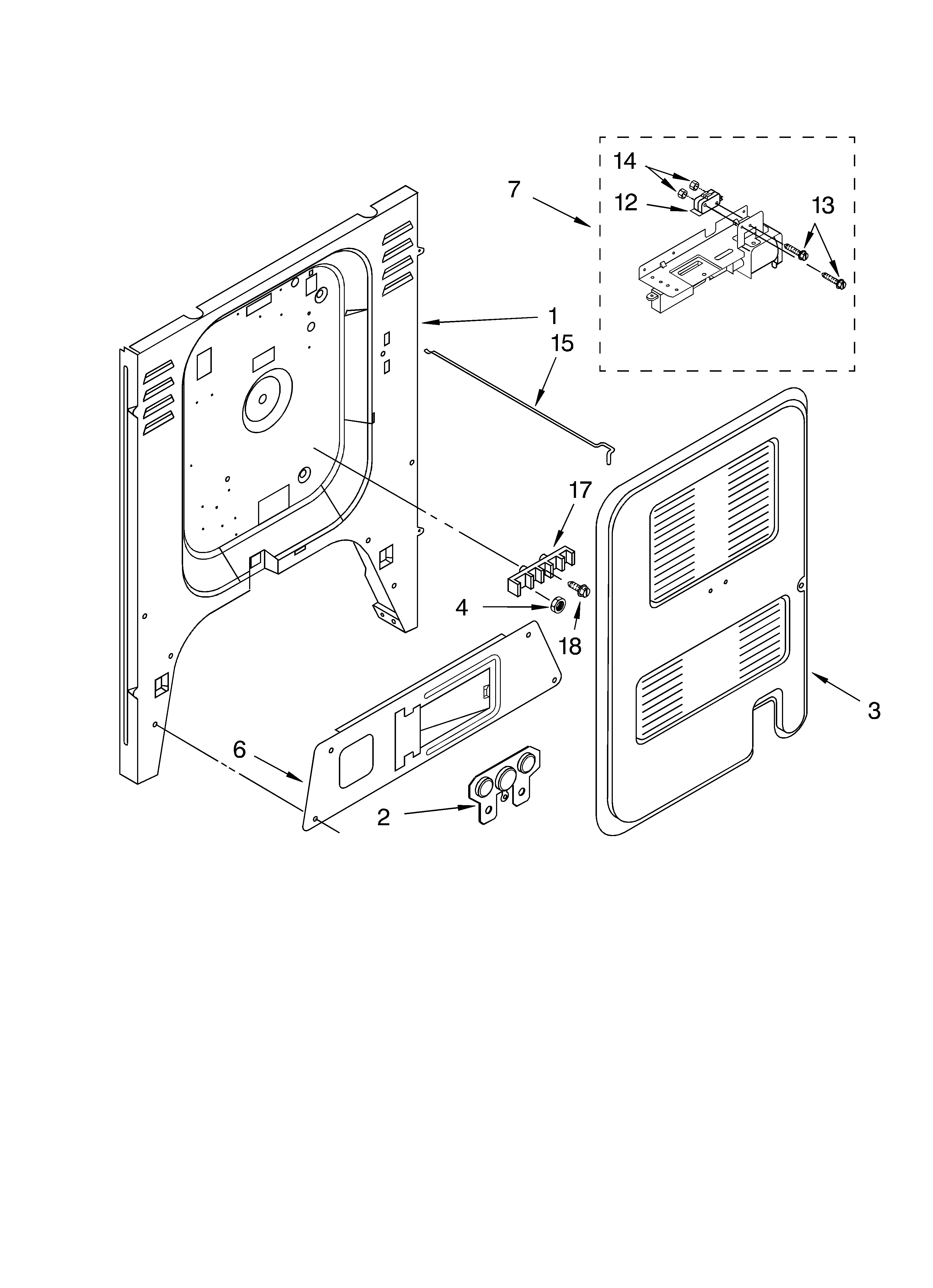 KitchenAid YKGSC308LS0 rear chassis parts, miscellaneous parts diagram
