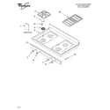 Whirlpool GS460LELQ1 cooktop parts diagram