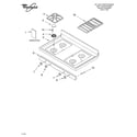 Whirlpool GS475LELS1 cooktop parts diagram
