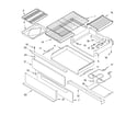 Whirlpool GS475LELS1 drawer & broiler parts, miscellaneous parts diagram