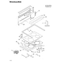 KitchenAid KERC607HBT10 cooktop parts diagram
