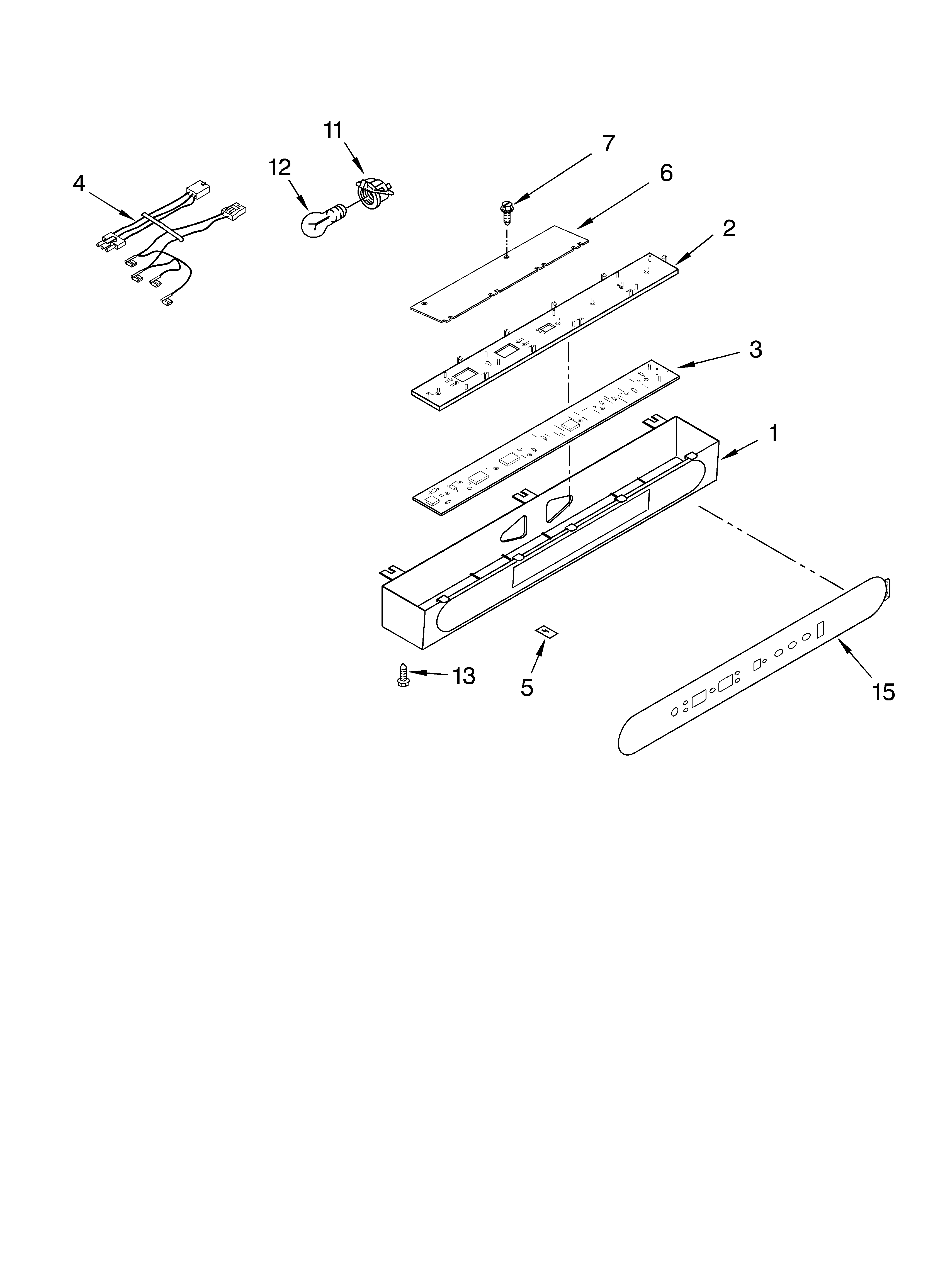 KitchenAid KSSC42FKS02 control panel parts diagram